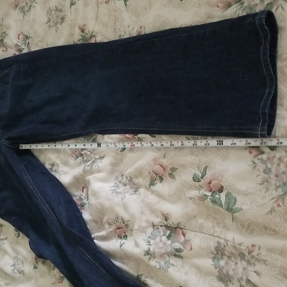 Lee Comfort Waistband Dark Wash Blue Denim Jeans - Picture 9 of 9